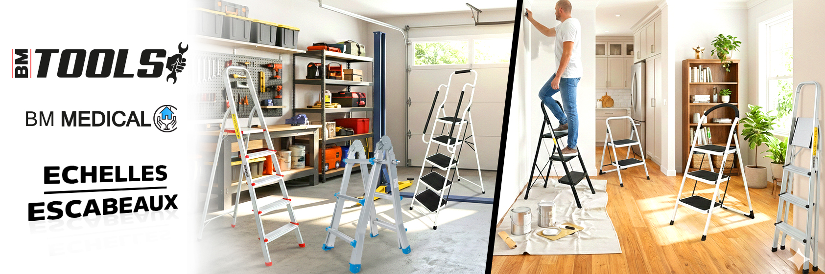 BM TOOLS / BM MEDICAL - Echelles, Escabeaux pour particulier et professionnel