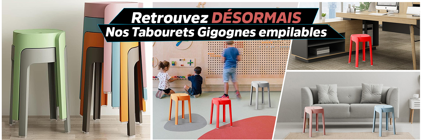 Arrivage Tabourets Gigogne